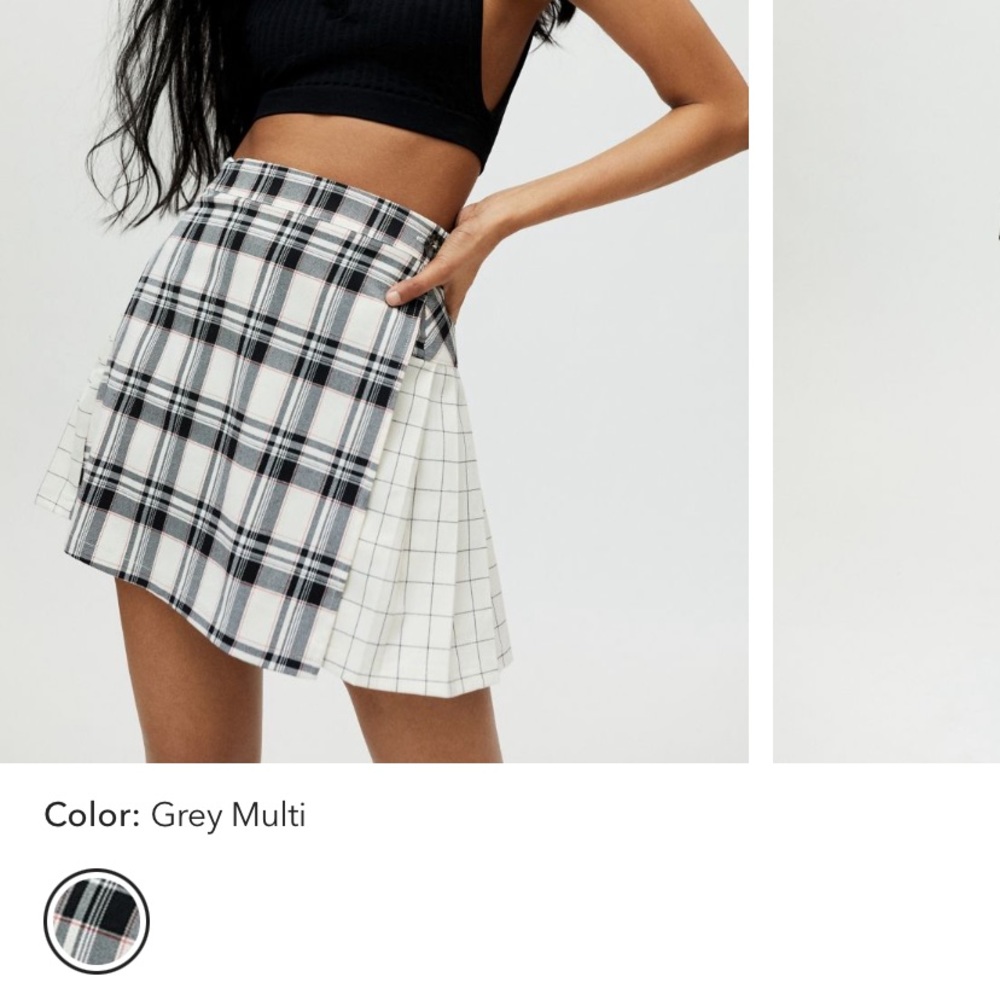 Plaid blue (discontinued color) super cute and flattering
